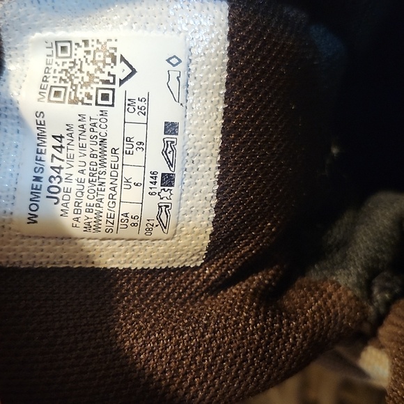 Merrell Brown and Tan Athletic Shoes with Ankle Support - Picture 3 of 3